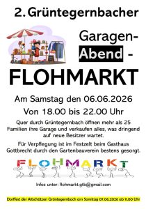 Garagenflohmarkt in Grüntegernbach @ Grüntegernbach